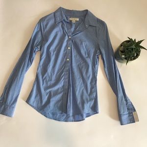 Banana Republic Professional Button Up Shirt Blue